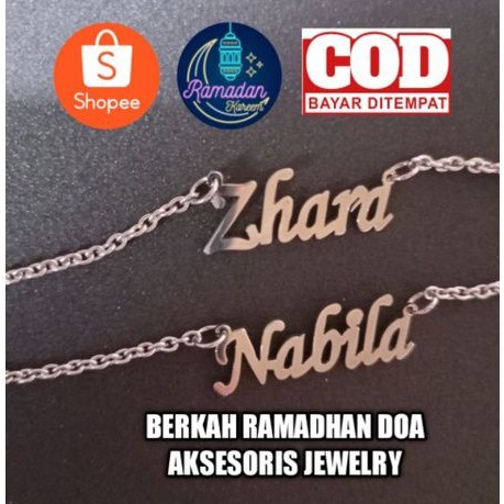 CUSTOM KALUNG NAMA SILVER FREE REQUES NAMA