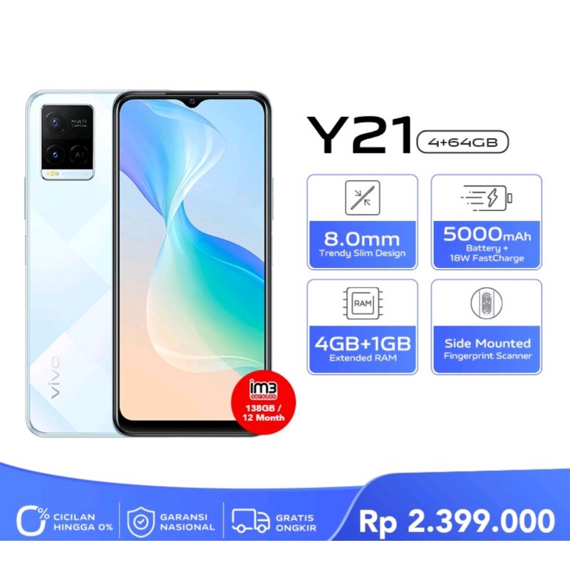 VIVO Y21 RAM.4GB/64GB