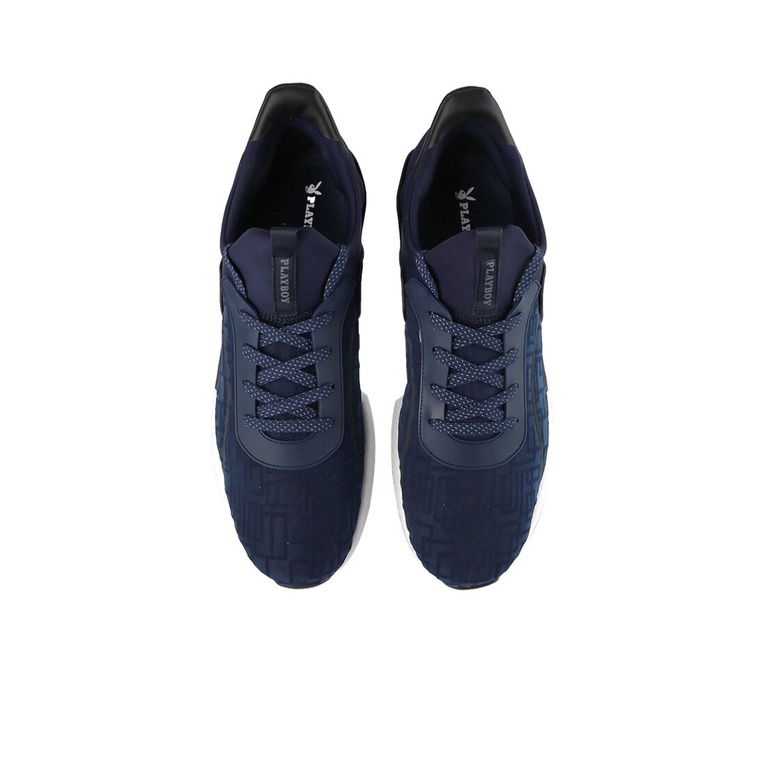 SEPATU SNEAKER PLAYBOY PRIA ORIGINAL CASUAL BRANDED BIRU NAVY PL95