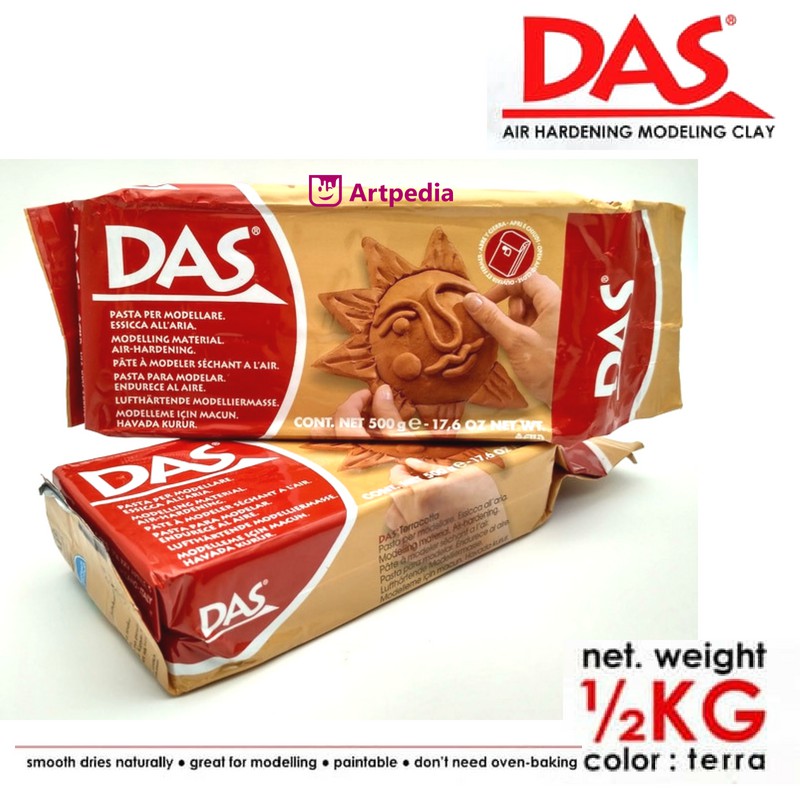 best-seller-das-modelling-clay-500gr-das-clay-terracotta-brown