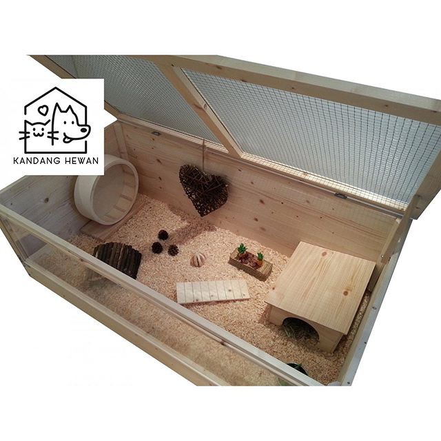 Java Kandang Kayu Hamster Tortoise Sulcata Kelinci Landak Reptil jati belanda pvc jati asli custom