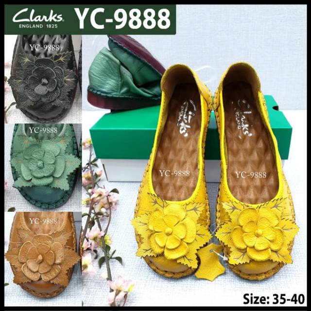 Sepatu wanita Clarks bunga YC-9888 woman