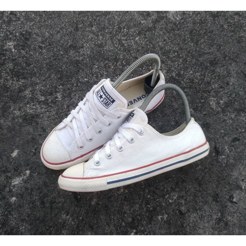 white slimline converse