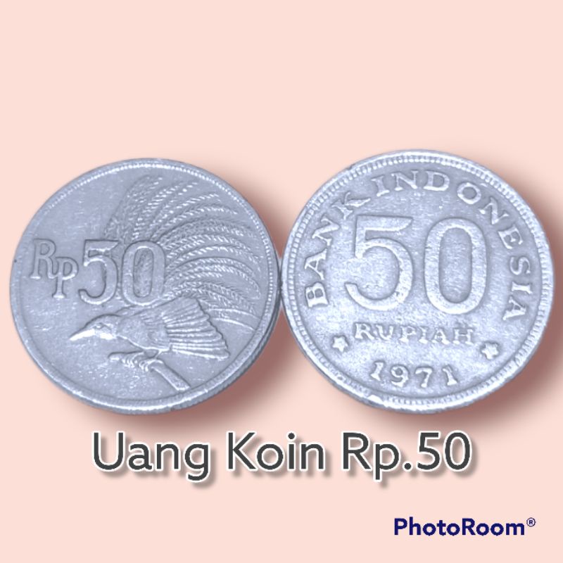 Uang Koin Kuno Rp.50 (Lima Puluh Rupiah)