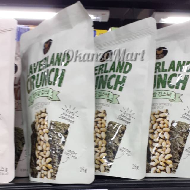 

Manjun Laverland Seaweed Strips Rice Pop 25gr