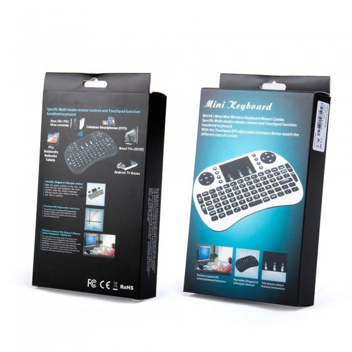 i8 - Mini Wireless Keyboard and Touchpad with NO BACKLIGHT Color