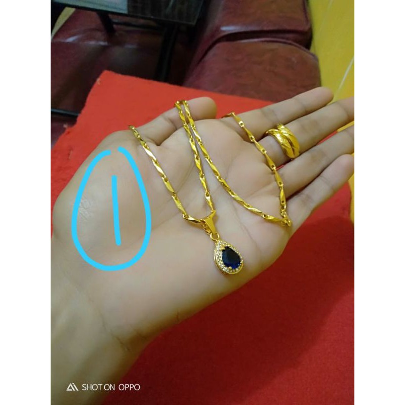 set klg padi mini cincin lapis ems 24k