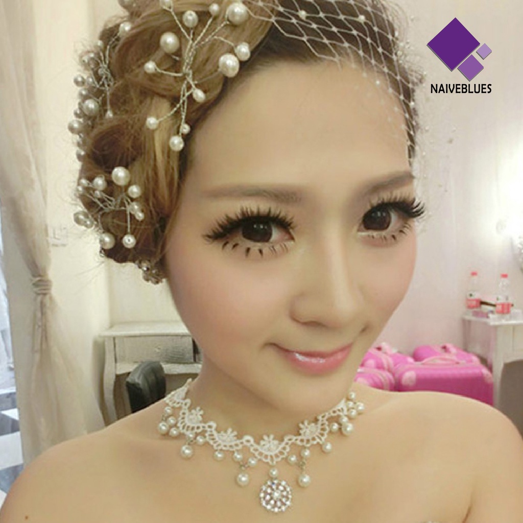 Kalung Choker Model Hollow Aksen Mutiara Imitasi Gaya Rock