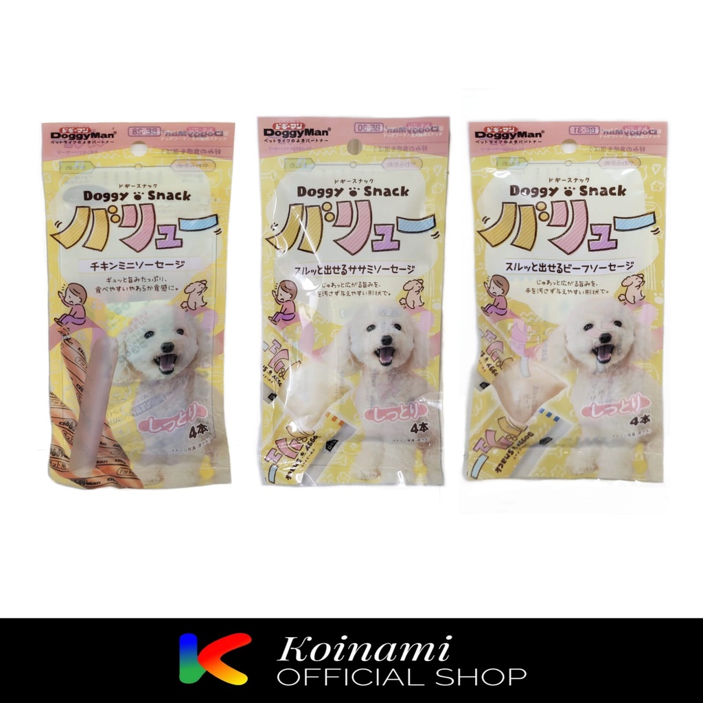 DoggyMan Doggy Snack Pack Isi 4 - Snack Anjing - Makanan Anjing