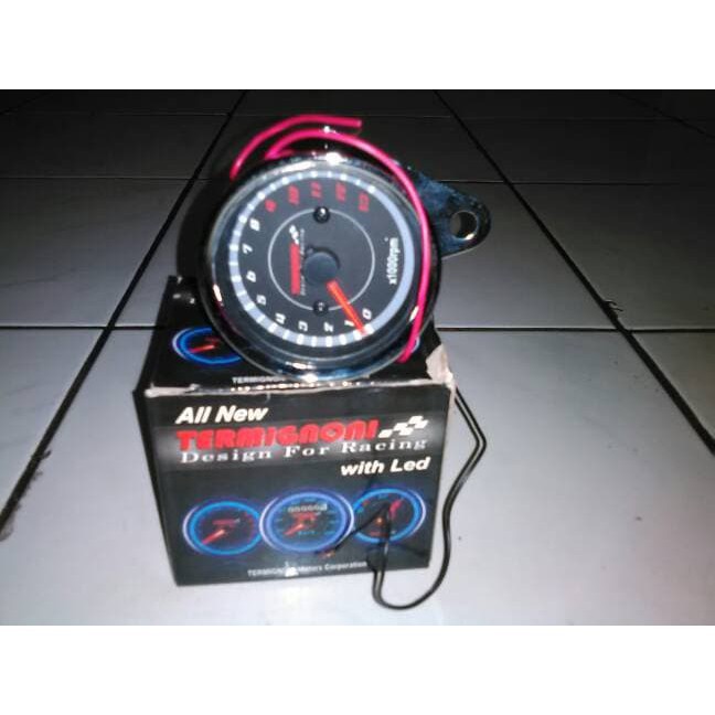 TACHOMETER INDIKATOR RPM TERMIGONI TAKOMETER METER AKSESORIS MOTOR- AKSESORIS INTERIOR MOBIL