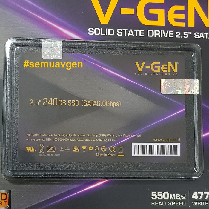 SSD SATA 256GB V-GeN