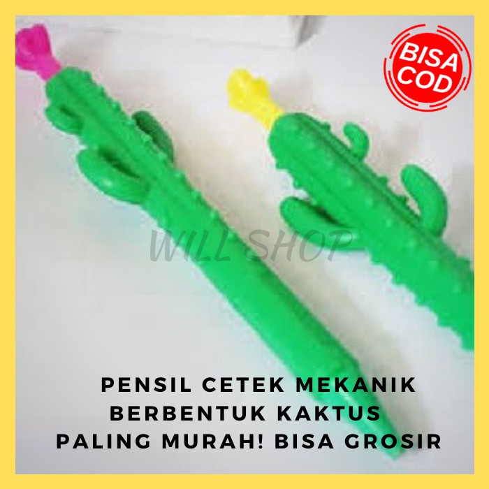 

PENSIL MEKANIK CETEK MURAH KAKTUS CACTUS SUNNY DAY LUCU UNIK PENCIL GROSIR TERMURAH BISA COD