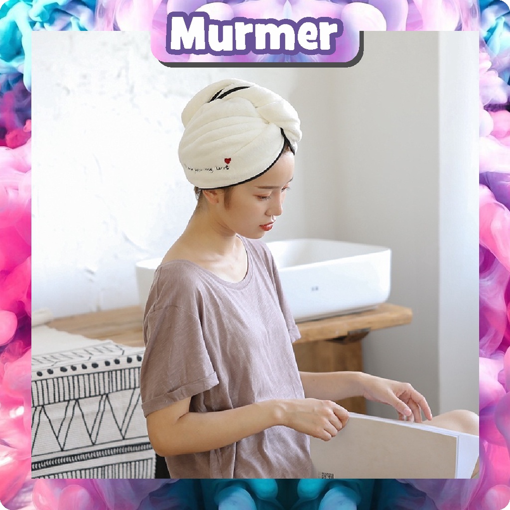 MurmerOfficial Handuk Turban Rapid Dry Hair Turban/ Handuk Keramas/ Magic towel/ Head Towel Fast Dry R523