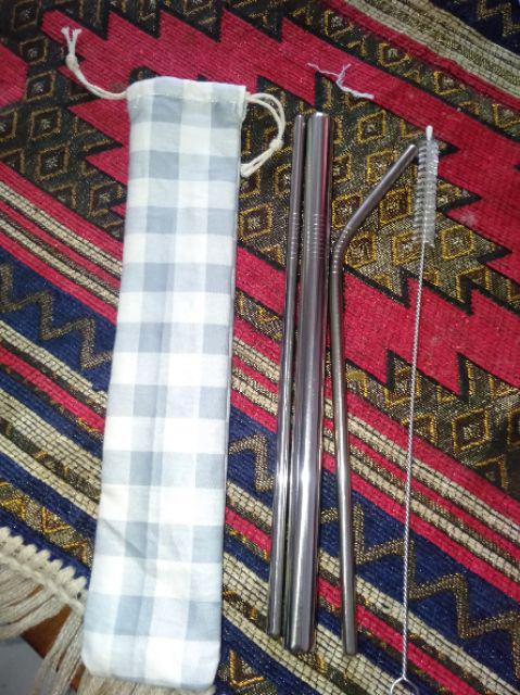 Reusable Stainless Steel Straw - Set Bubble Drink