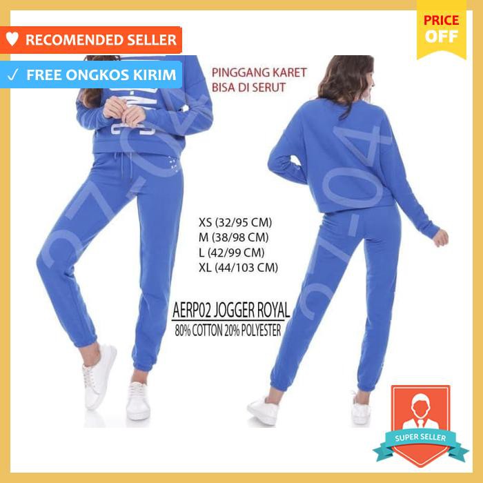 Celana Branded Wanita Aeropostale02 Jogger Royal