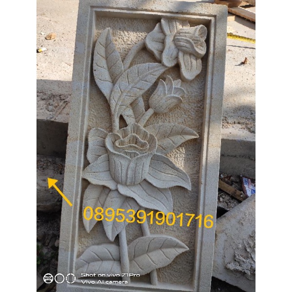 mini relief batu alam paras