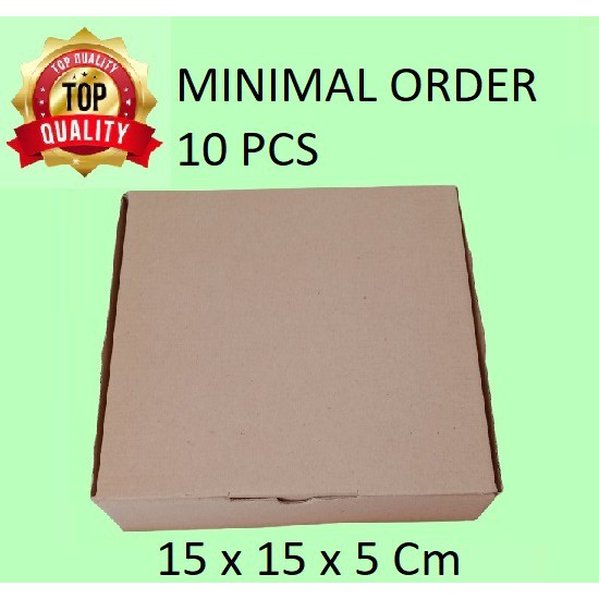 

15x15x5 Cm Dus Kotak Box Karton Packing Cake Kue Pizza Bolu Brownies