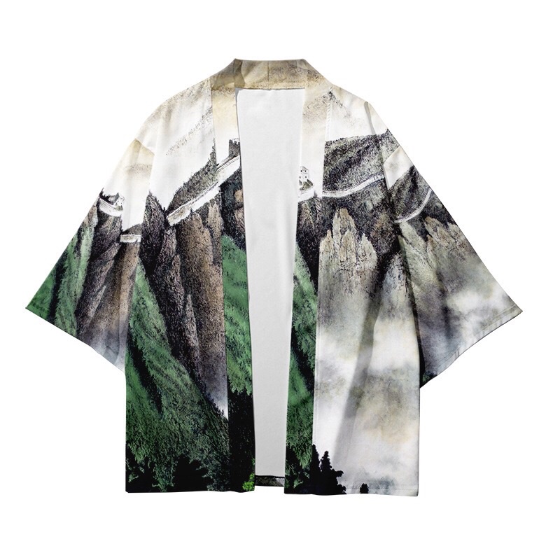 KIMONO CARDINGAN IMPORT PRIA WANITA KOREA JEPANG HAORI ORIGINAL BIG SIZE S-4XL