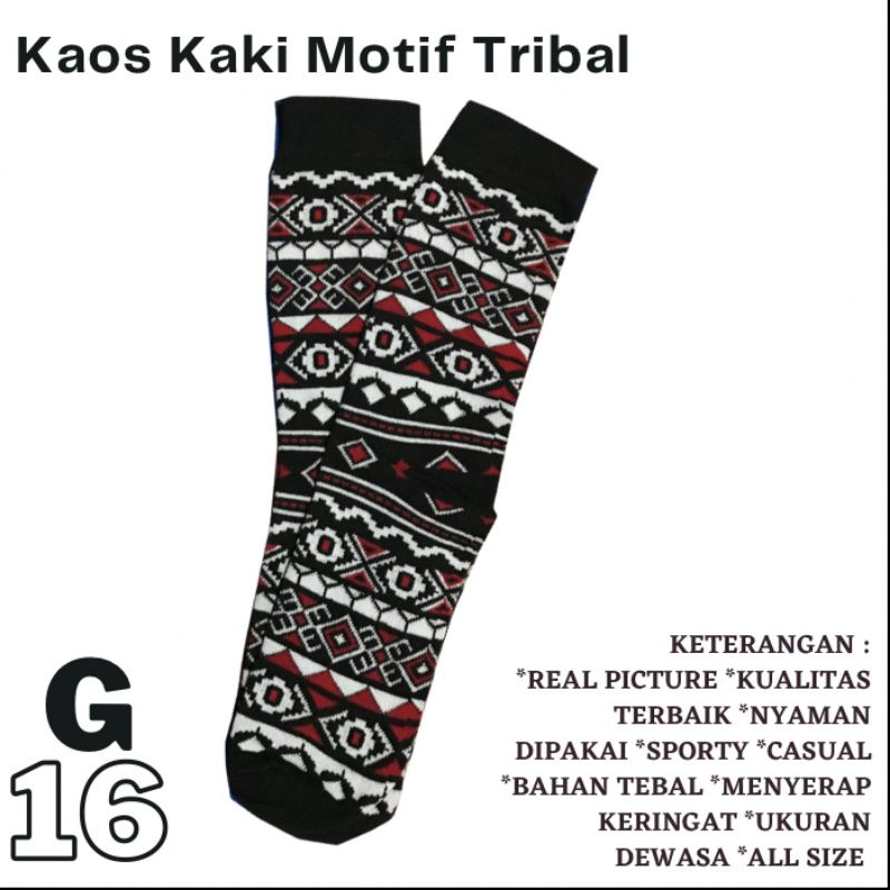 G16 Grosir Kaos Kaki Motif Tribal Skate bisa COD Bandung