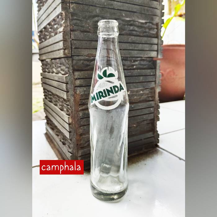 Botol Mirinda Lama (Jadul) / Botol Kaca Minuman Mirinda Unik Jaman Dulu / Botol Mirinda Kaca 250ml