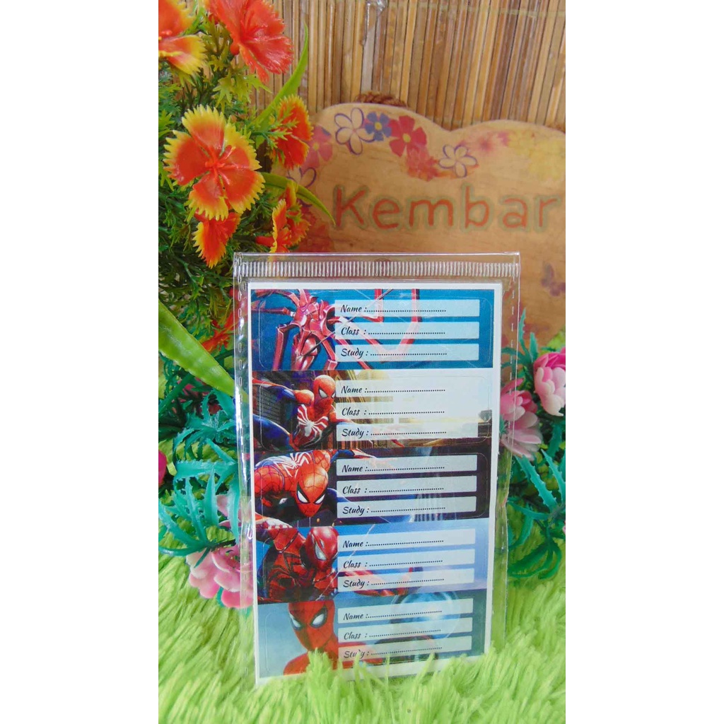 

LABEL-MAPEL 1SET ISI 5 LEMBAR (40PCS)/6 LEMBAR(30PCS) STIKER STICKER LABEL BUKU MATA PELAJARAN / MAPEL ANAK