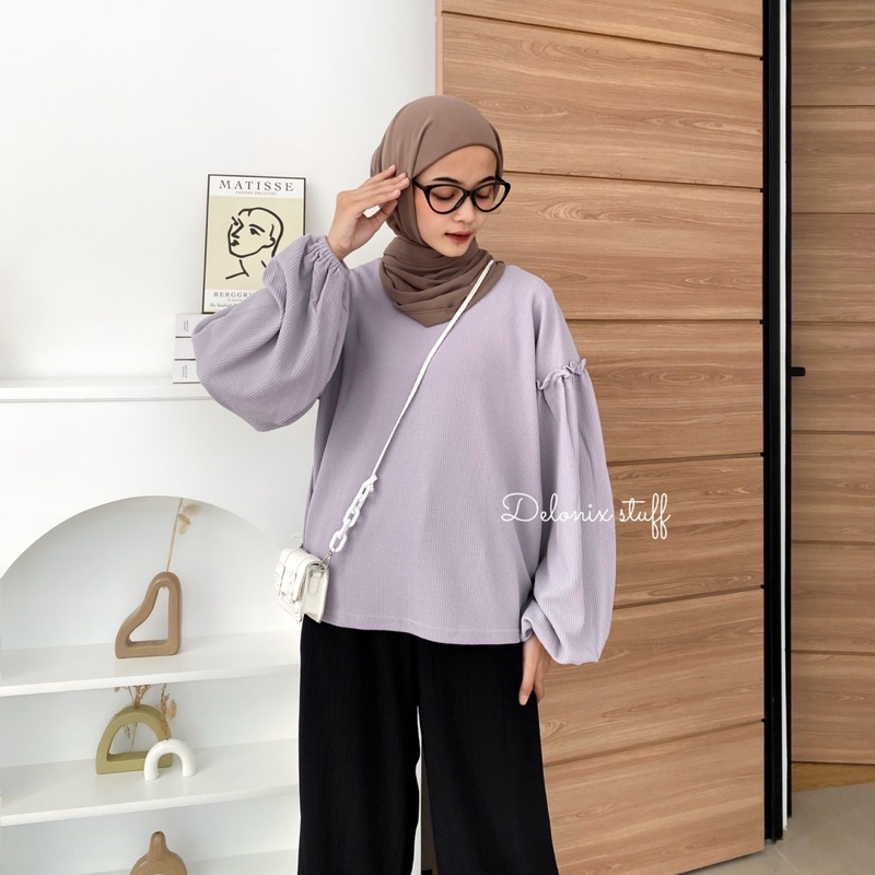 DELONIX | Carla oversize knit blouse