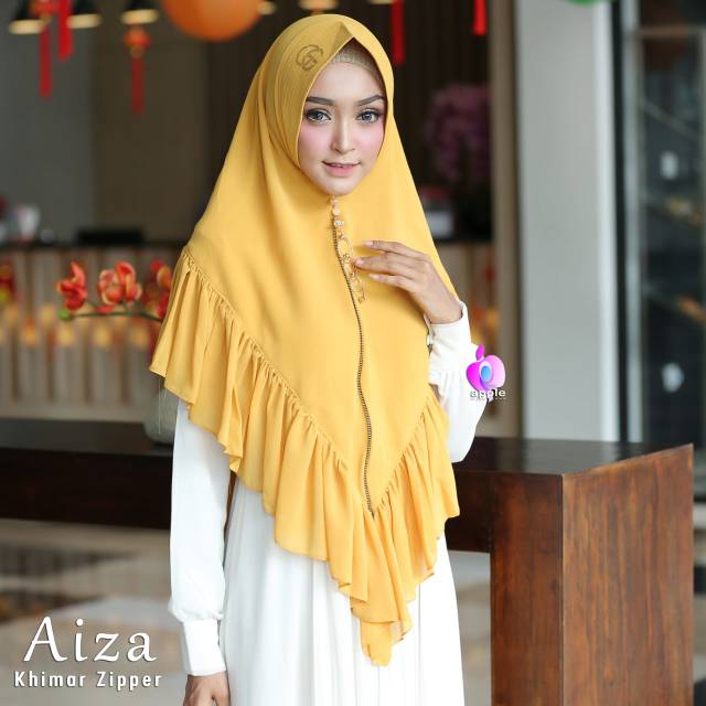 Khimar Syari Jumbo Aiza Zipper