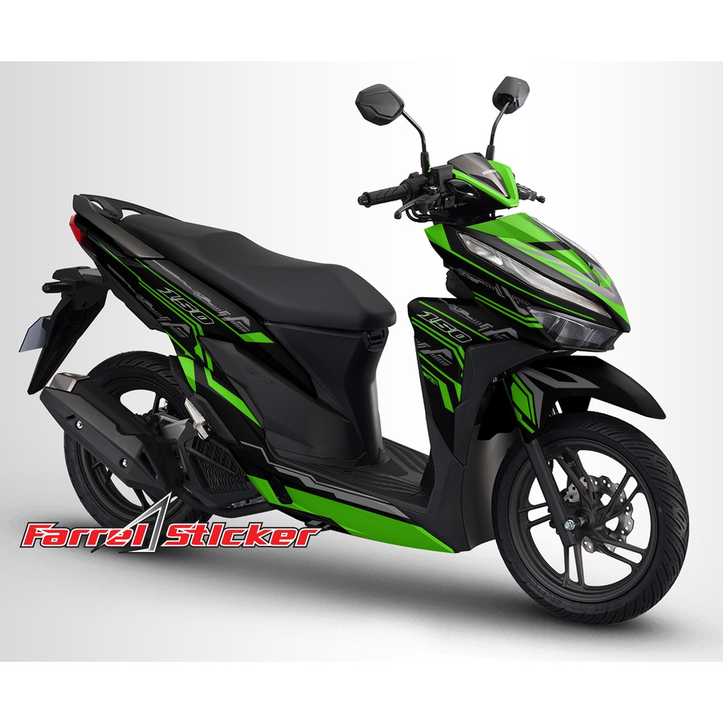 stiker decal sticker vario 125 150 green techno