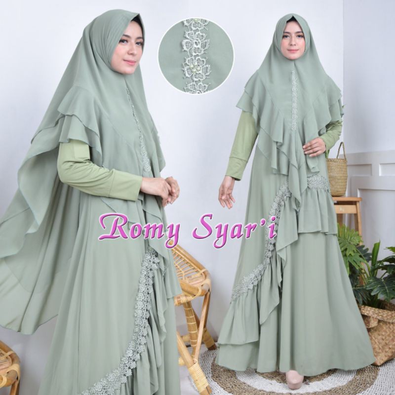 GAMIS SYARI BAHAN CERUTY / GROSIR TANGAN PERTAMA TERMURAH