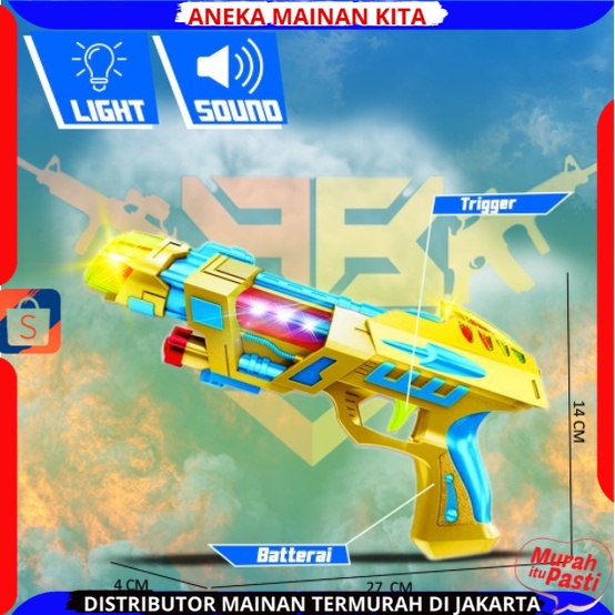 mainan anak laki laki mainan pistol laser pistol baterai anak