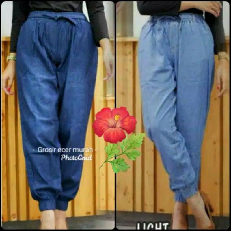 HB_CELANA JUMBO WANITA / JEANS JOGER MURAH