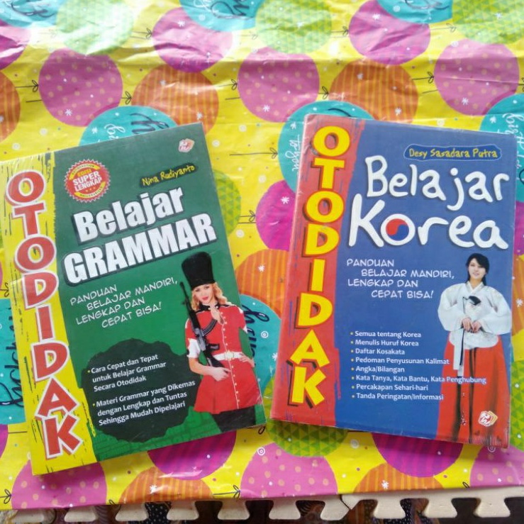 Buku OTODIDAK BELAJAR BAHASA KOREA dan GRAMMAR INGGRIS (Pustaka Widyatama)