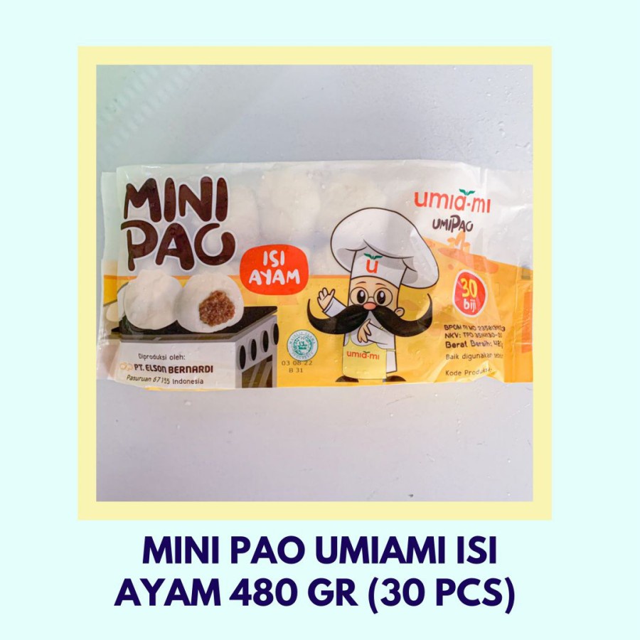 Mini Pau Rasa Ayam 500 gr/30 Pcs Produk Umi Ami, Benardi