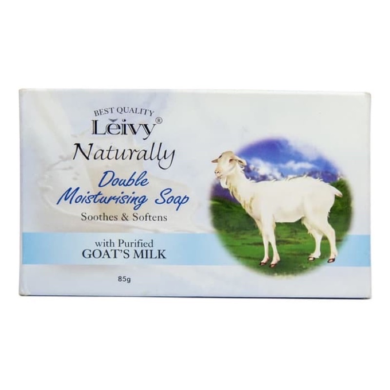 Leivy Double Moisturising - Goats Milk Bar Soap 85gr