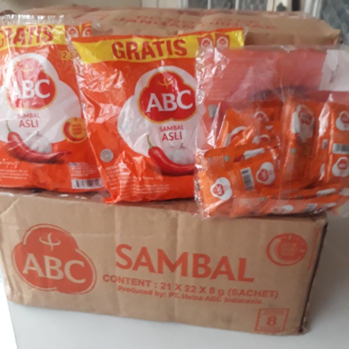 

DUSABC sambal asli sachet 8gr