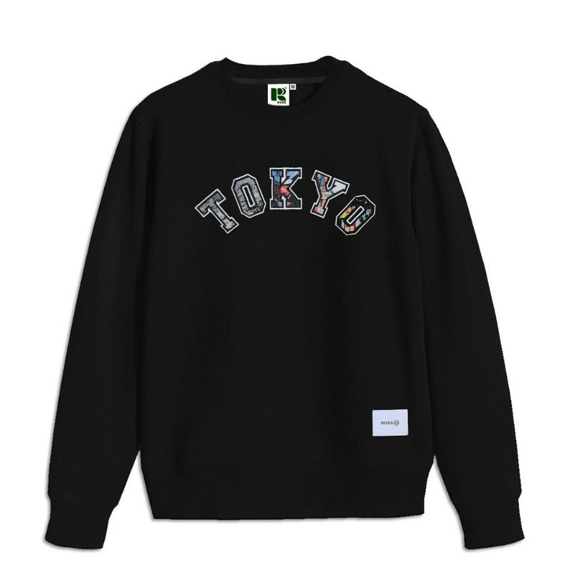 Sweter Tokyo russ black/crewneck Tokyo russ original