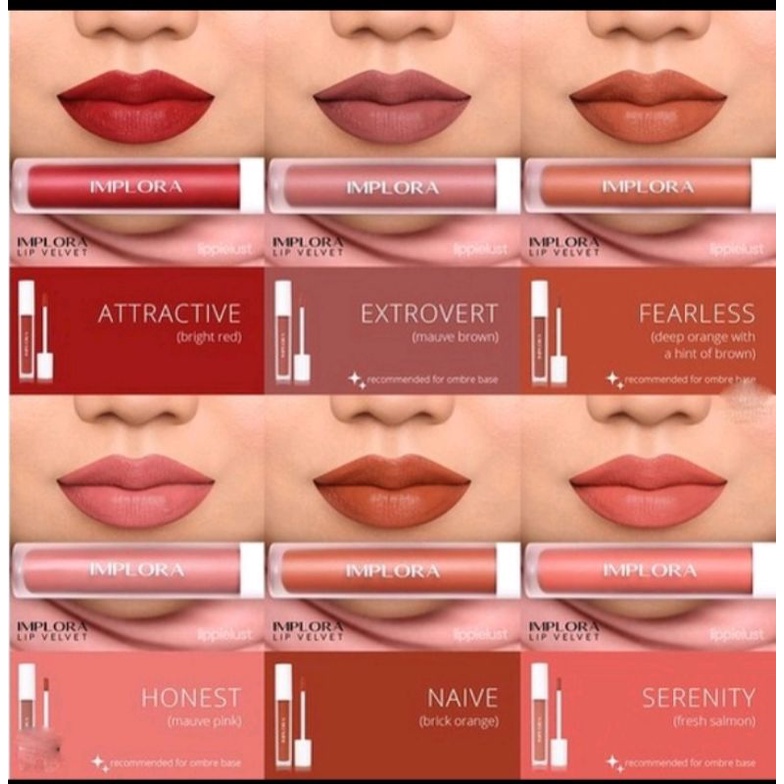 LIPSTIK IMPLORA VELVET LIP CREAM LIP MATTE