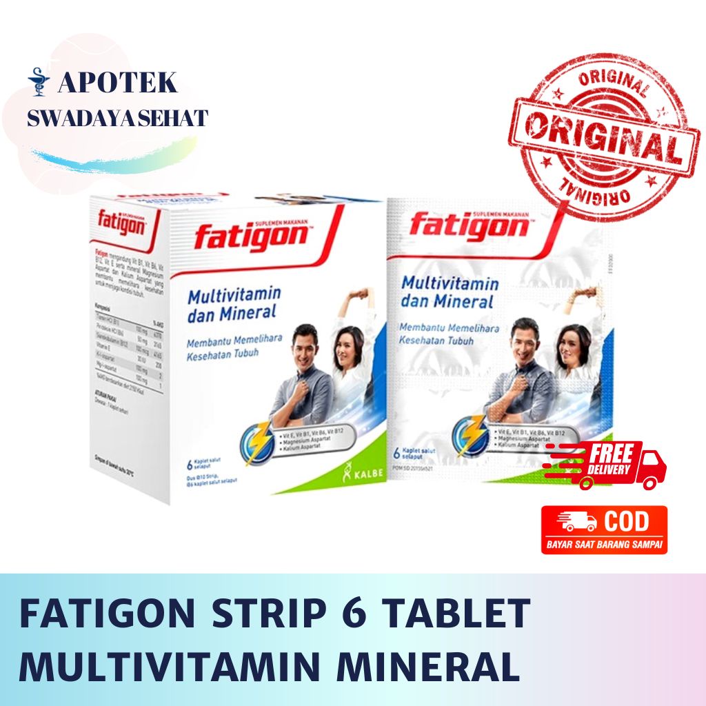 FATIGON STRIP 6 Tablet - Multivitamin Mineral B Kompleks