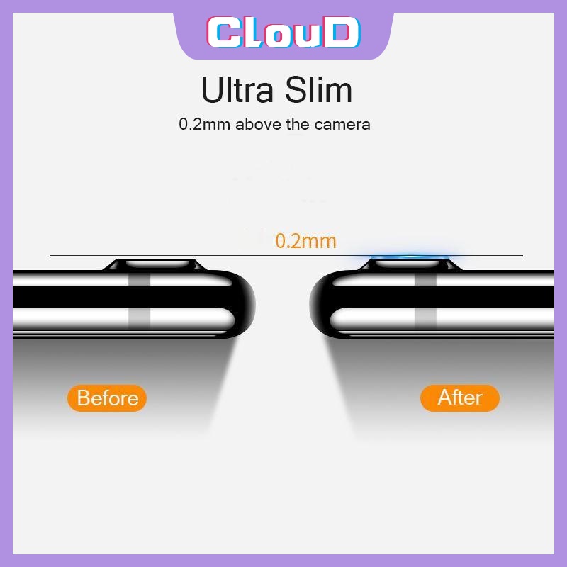 1pc Tempered Glass Pelindung Lensa Kamera Belakang Anti Debu Untuk iPhone X XS Max XR 7 8 Plus 12 11 13 Pro Max 6 6s Plus SE 2020