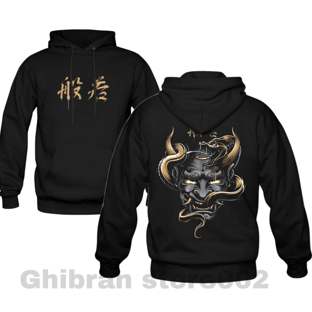 JAKET HODIE PRIA DISTRO HITAM KEREN JUMBO SANMORI ANIME MR BLACK