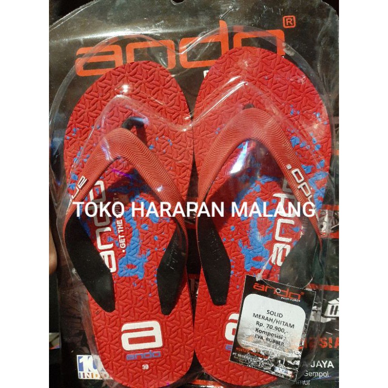 ando solid sandal jepit pria dewasa [TOKO HARAPAN MALANG]