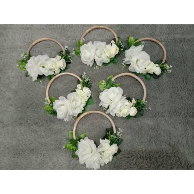 Flower Ring Bridesmaid / aksesoris penari / aksesoris tamborin / pita tamborin