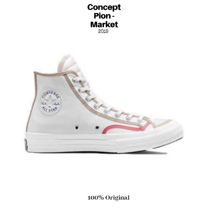 Converse Chuck 70 Recycled Binding HI White/String/White