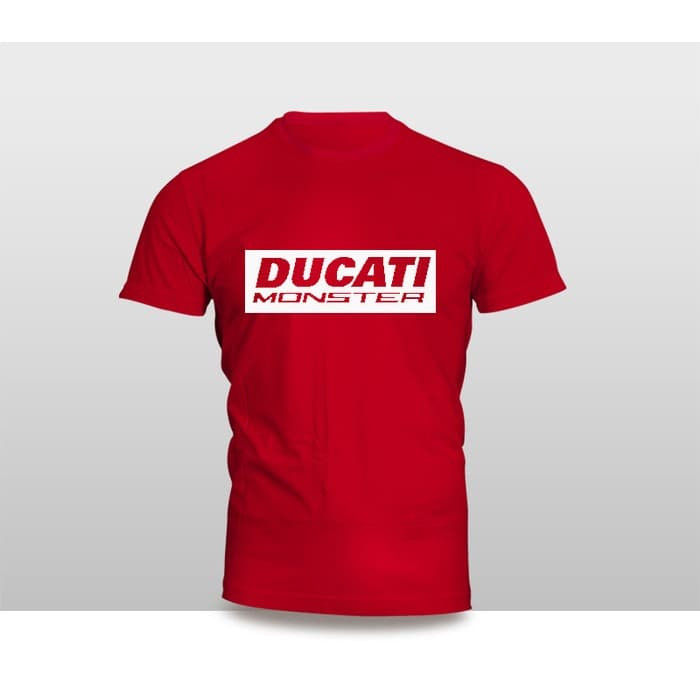 Kaos Baju Combed 30 Distro Motor Ducati Monster polos custom indonesia