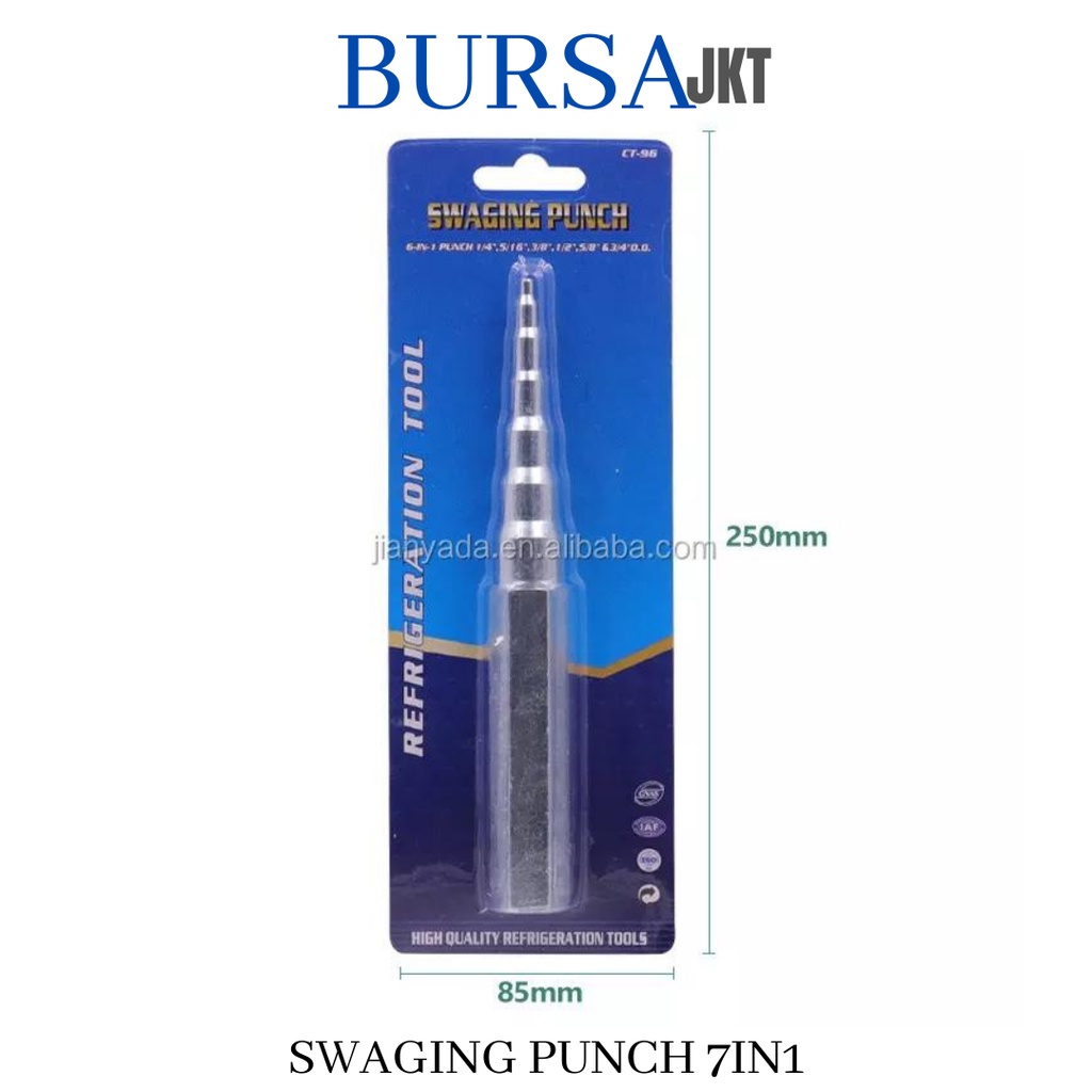 SWAGING PUNCH TOOL CT-96 PELEBAR PIPA AC TEMBAGA 7IN1