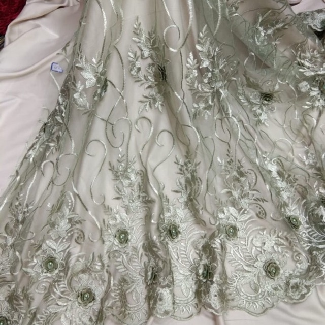 kain tulle 3d terbaru / kain-bahan tile korea 3d