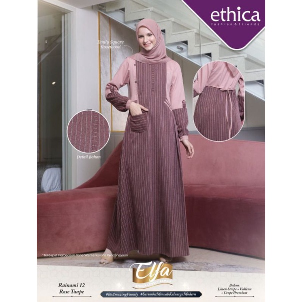 [READY] SARIMBIT ETHICA ELFA 256 ROSE TAUPE GAMIS RAINAMI 12 KAHFI 215