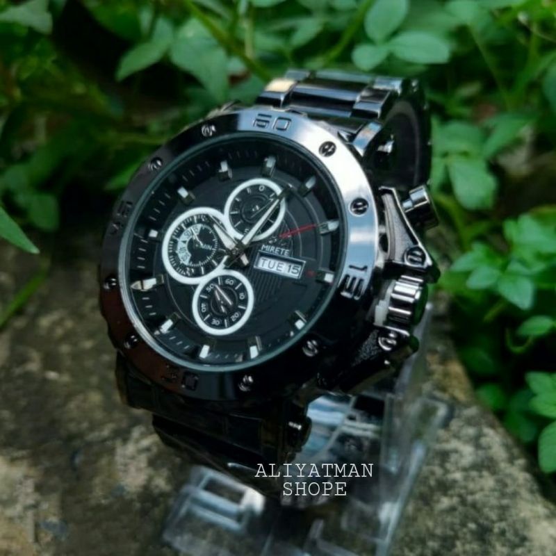 MIRETE SPORT TERBARU JAM TANGAN PRIA TAHAN AIR MIRETE ORIGINAL HITAM ROSGOLD TERLARISS  FITUR TANGGAL HARI JAM TANGAN PRIA JAM TANGAN COWOK RANTAI STAINLIS COD TERBARU JAM KASUAL PRIA TAHAN AIR MIRETE_MIRETE_MIRETE