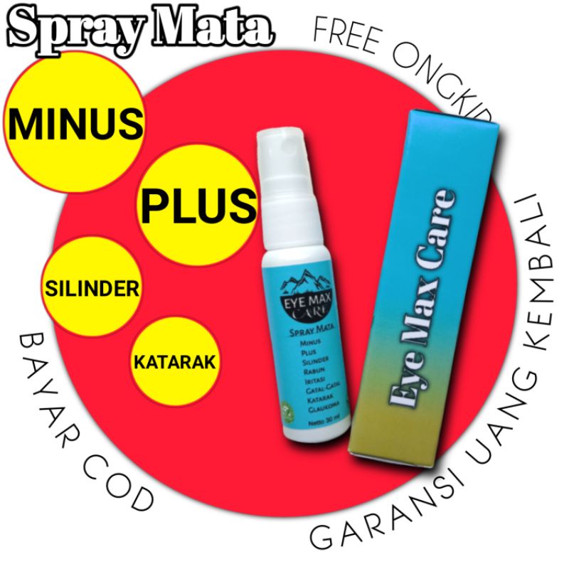 EYE MAX CARE obat tetes mata minus plus silinder rabun jauh katarak - spray mata original