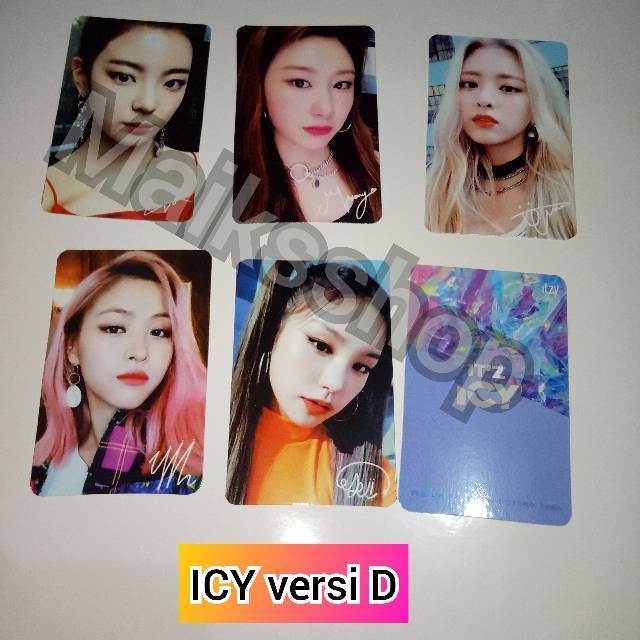 Itzy Icy Photocard Kpop